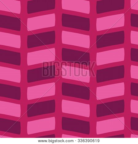 Pink Light And Dark Chevron Seamless Pattern Background
