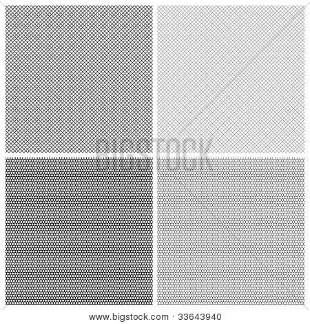 Mesh honeycomb spetsmönster