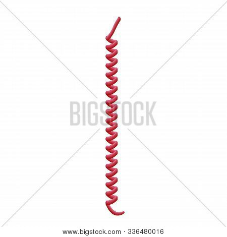 Cable Coil Icon. Cartoon Of Cable Coil Vector Icon For Web Design Isolated On White Background