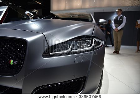 Frankfurt, Germany, September 12-2017: Jaguar Xjl At Iaa 2017