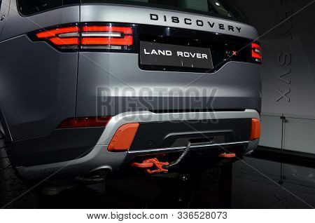 Frankfurt, Germany, September 12-2017: Land Rover Discovery At Iaa 2017