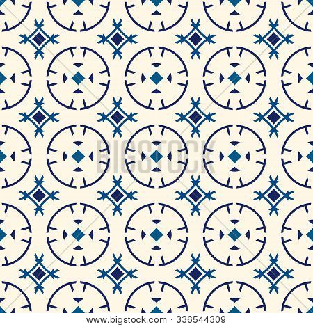 Ethnic, Tribal Wallpaper. Repeated Segmented Circles Seamless Pattern. Openwork Ornament. Delicate O