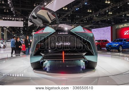 Lexus Lf-30 Electrified Concept On Display During Los Angeles Auto Show.