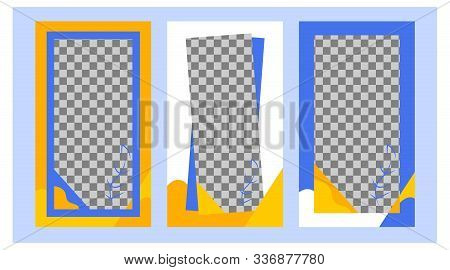 Social Communication Media Story Design Templates. Multiple Banner Options For Product Sales Promoti