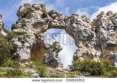 Awesome Karstic Limestone Formation In Burgos, North Spain