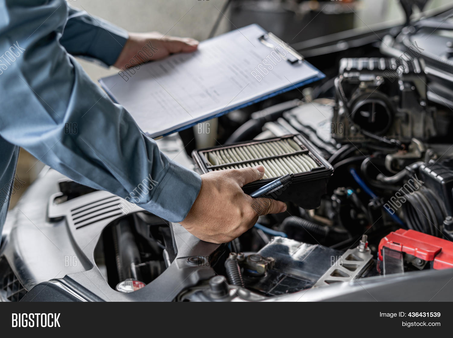 Technician Hold Check Image & Photo (Free Trial) Bigstock