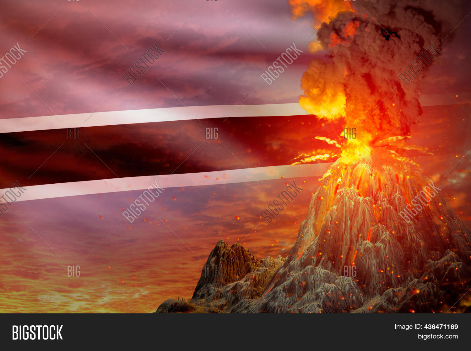 Volcano Blast Eruption Image & Photo (Free Trial) Bigstock
