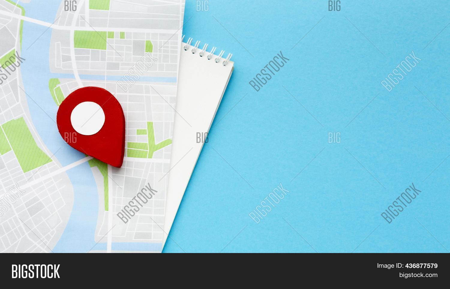 Top Map View Top View Map Blue Image & Photo (Free Trial) | Bigstock