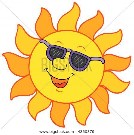 Sun With Sunglasses