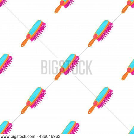 Pink Comb Brush Pattern Seamless Background Texture Repeat Wallpaper Geometric Vector