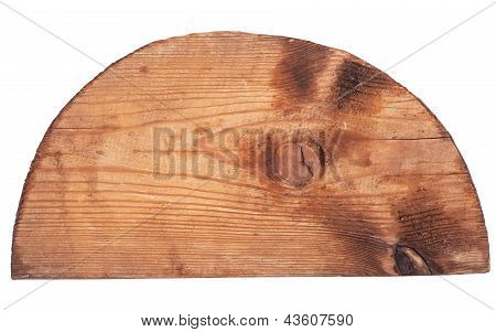 Semicírculo de madera