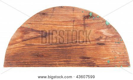 Semicírculo de madera