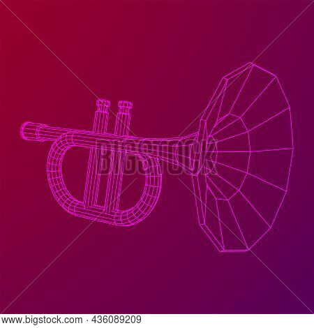Trumpet Pipe Fife Musiacal Instrument Vector Illustration
