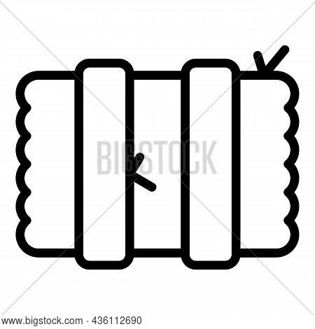 Hay Icon Outline Vector. Straw Bale. Farm Haystack