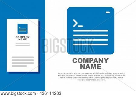 Blue Software, Web Developer Programming Code Icon Isolated On White Background. Javascript Computer