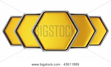 Fem gyllene hexagoner