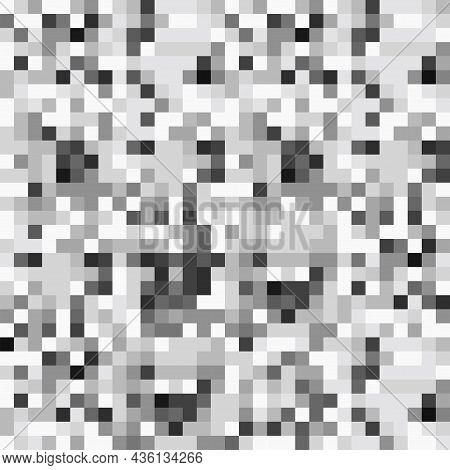 Tv Screen Noise Pixel Glitch Seamless Pattern Texture Background Vector Illustration. Analog Tv Stat