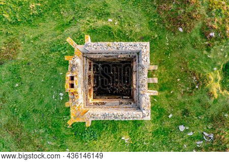 Aerial View Of The Crohy Head Signal Tower At Maghery By Dungloe - Ireland