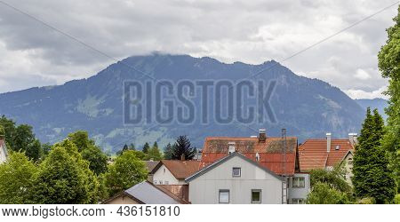 Mountain Scenery Around Immenstadt, A Town In The Upper Allgaeu In Bavaria, Germany