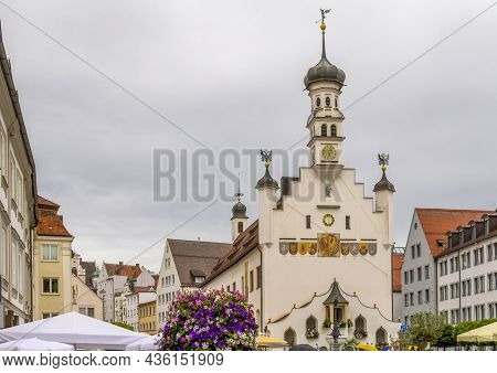City Hall In Kempten, The Largest Town Of Allgaeu In Swabia, Bavaria, Germany