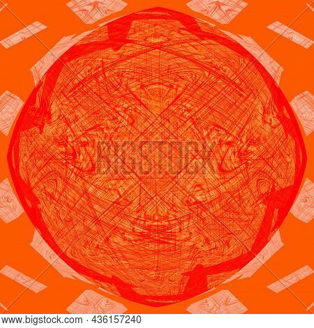 Solar Energy. Abstract Glowing Futuristic Blurred Background With Lighting Effect For Creative Desig