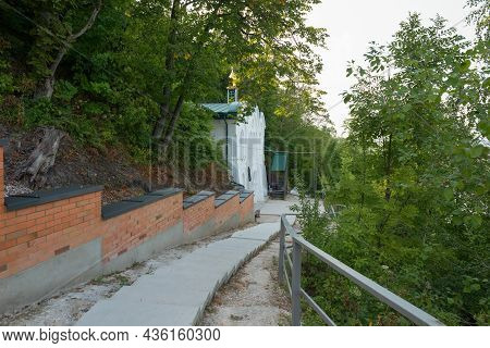 Entrance To The Chalk Caves And The Cave Temple Of Alexander Nevsky In The Resurrection Belogorsky M
