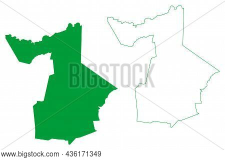 Capim Grosso Municipality (bahia State, Municipalities Of Brazil, Federative Republic Of Brazil) Map