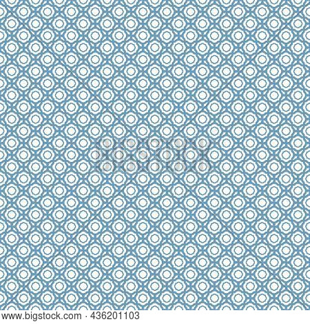 Lisbon Geometric Azulejo Tile Vector Pattern, Portuguese Or Spanish Retro Old Tiles Mosaic, Mediterr