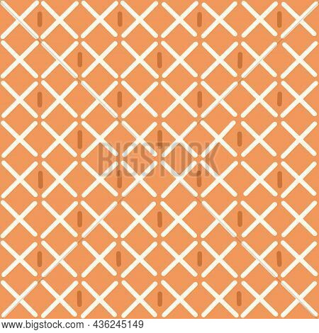 Vector Crosses Seamless Pattern. Design Element For Prints, Backgrounds, Template, Web Pages And Tex