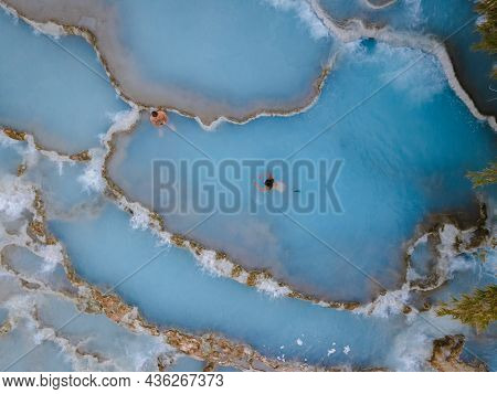 Toscane Italy, Natural Spa With Waterfalls And Hot Springs At Saturnia Thermal Baths, Grosseto, Tusc