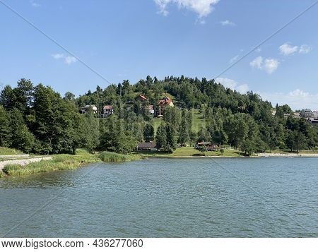 Lake Bajer Or Artificial Reservoir Bajer On The River Licanka, Fuzine - Gorski Kotar, Croatia (umjet