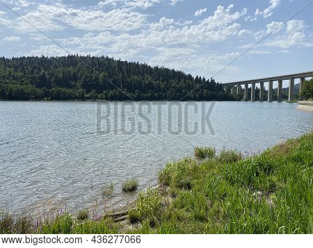 Lake Bajer Or Artificial Reservoir Bajer On The River Licanka, Fuzine - Gorski Kotar, Croatia (umjet