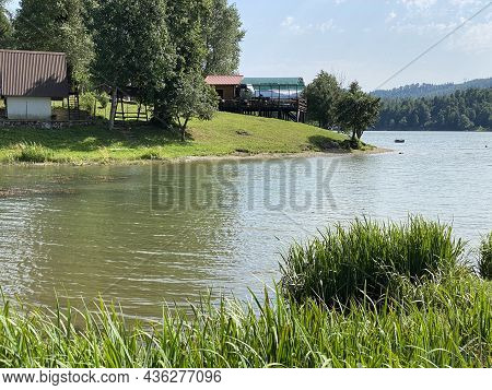 Lake Bajer Or Artificial Reservoir Bajer On The River Licanka, Fuzine - Gorski Kotar, Croatia (umjet