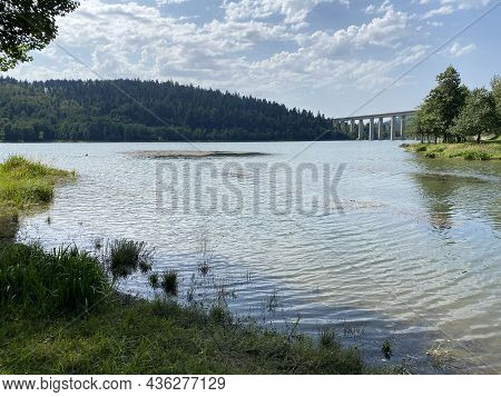 Lake Bajer Or Artificial Reservoir Bajer On The River Licanka, Fuzine - Gorski Kotar, Croatia (umjet