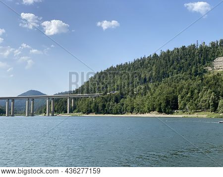 Lake Bajer Or Artificial Reservoir Bajer On The River Licanka, Fuzine - Gorski Kotar, Croatia (umjet