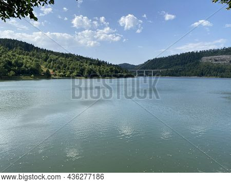 Lake Bajer Or Artificial Reservoir Bajer On The River Licanka, Fuzine - Gorski Kotar, Croatia (umjet