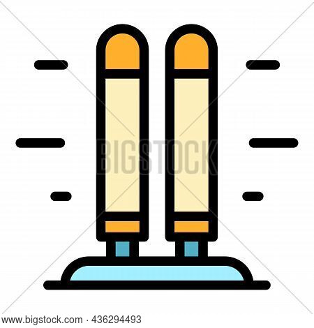 Bactericidal Light Icon. Outline Bactericidal Light Vector Icon Color Flat Isolated