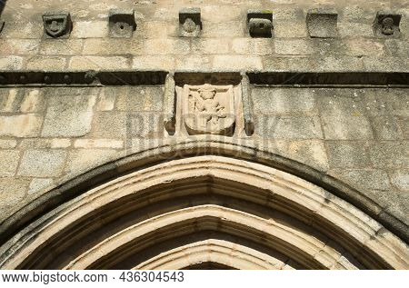 Church Of Santiago Main Entrance, Early Site Of The Military Order Of  The Knights Of Santiago. Cace