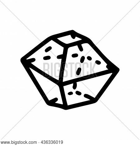 Truncated Octahedron Line Vector Doodle Simple Icon