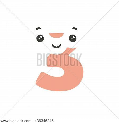 Number 3 Cute Kawaii Vector & Photo (Free Trial) | Bigstock