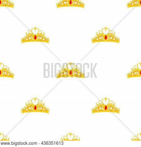 Diadem Pattern Seamless Background Texture Repeat Wallpaper Geometric Vector