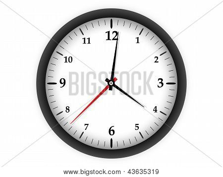 Orologio su sfondo bianco