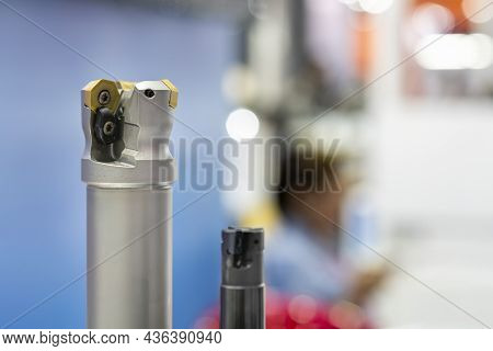 High Precision Face Mill Cutter Cylindrical Shank With Hexagon Carbide Insert For Cnc Machining Cent