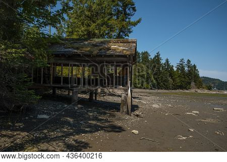 Old Fisherman's Shack At Hope Bay, North Pender Island, British Columbia
