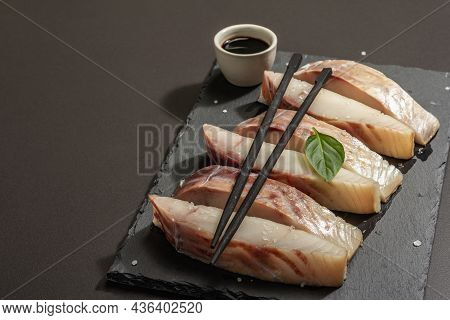Raw Pollock (pollachius Virens) Pieces. Fresh Fish For Healthy Food Lifestyle