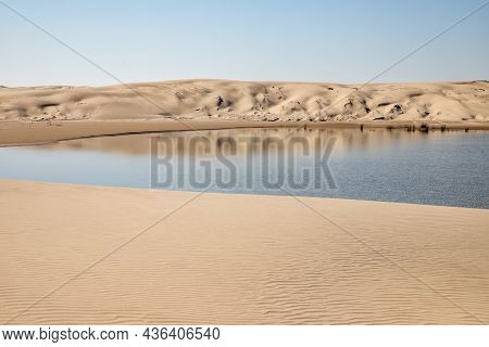 Lake, Sand And Dunes