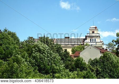 Selective Blur On Zuta Tabija, Also Called Yellow Bastion, In Sarajevo, Bosnia. It Is A Former Fortr