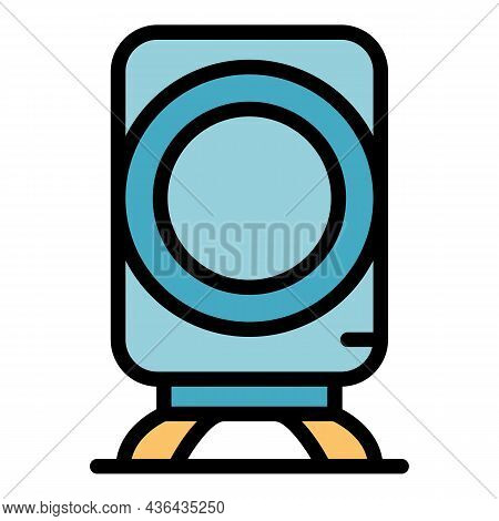 Hole Air Purifier Icon. Outline Hole Air Purifier Vector Icon Color Flat Isolated