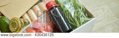 Food Box Meal Kit Of Fresh Ingredients And Recipe Blank Order