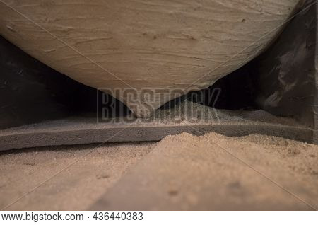 Ecija, Spain - April 21th, 2019: Roman Amphorae For Olive Oil, Stored At Hold Ship As Ancient Times 